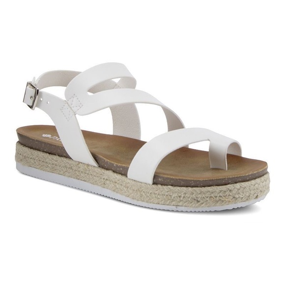 Patrizia Shoes - Patrizia by Spring Step Kalissa Espadrille Platform Sandal, White, Size 9